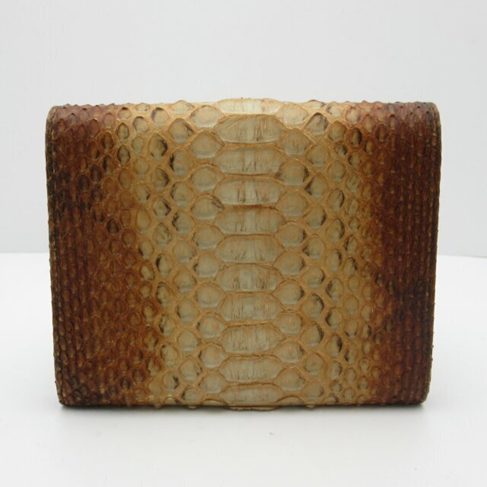 Prada bifold wallet brown python leather Wallet - image 2